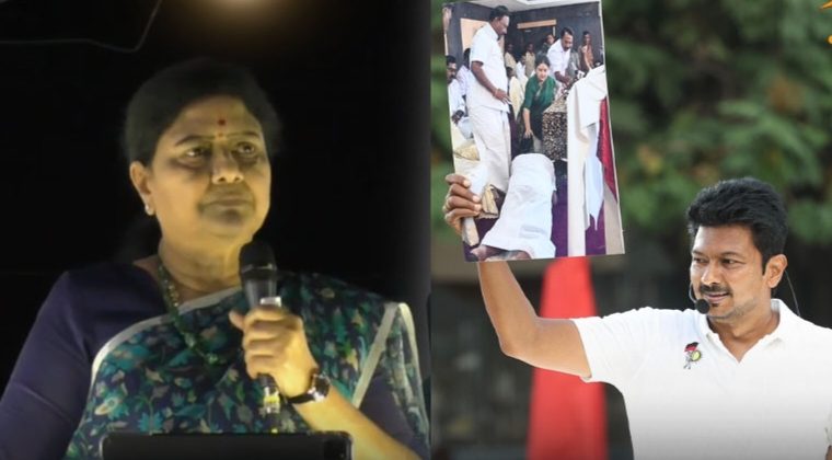 ஒரு நாய்க்கு பிஸ்கட் போட்டா கூட நன்றியோடு இருக்கும்…! “உதயநிதி காட்டிய போட்டோ உண்மை தானே”..? எடப்பாடியை கிழித்தெறிந்த சசிகலா..!!!