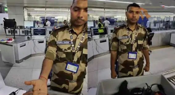 “இது எப்படி சாத்தியம்?” ஏர்போர்ட்டில் பாதுகாப்பு வீரரையே வாயடைக்க வைத்த பயணி.. கையில் இருந்த அடையாளம் எப்படி அங்கே போனது? மிரண்டு போன CISF படை.. வைரல் வீடியோ..!!