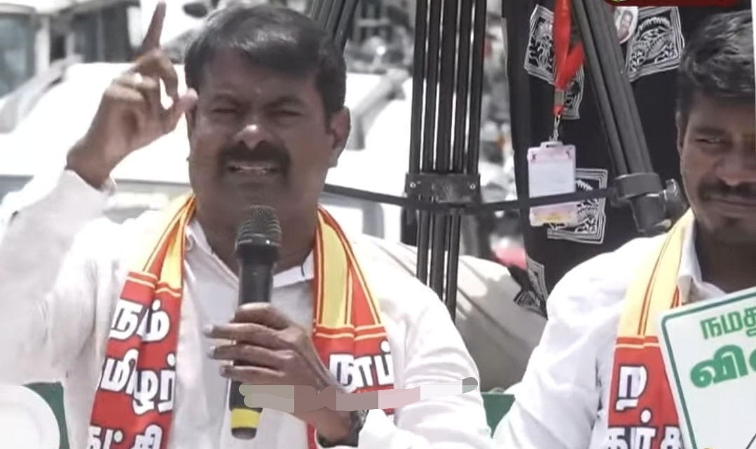 “ரெண்டே பேருக்கு நடுவுல தான் போட்டி” சீமான் சொன்ன அந்த ரெண்டு பேர் யார்….? அனல் பறக்கும் பிரச்சார வீடியோ….!!