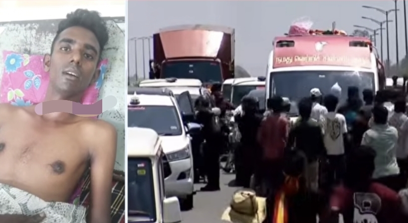 “உதவி பண்ணுங்க அண்ணா” பிரச்சார வாகனம் ஏறி கால் முறிந்த இளைஞர்…. விஜய்யிடம் வைத்த உருக்கமான கோரிக்கை….!!