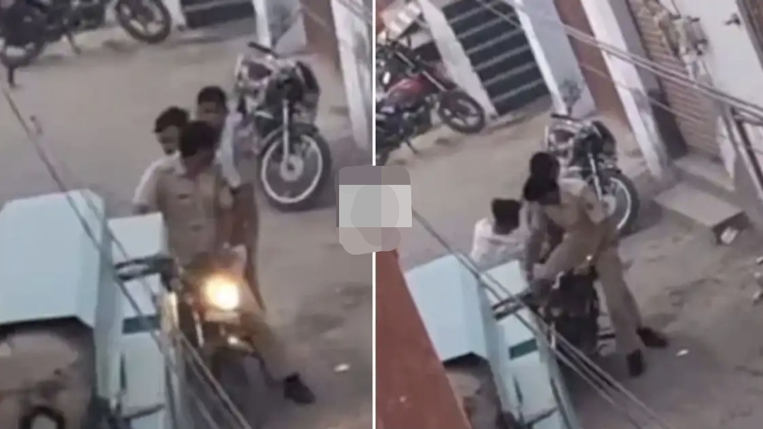 “பிடிக்கிற மாதிரி நடிச்சீங்களா…. இல்ல ஓடவிட்டு வேடிக்கை பார்த்தீங்களா?” நைசாக தப்பிய திருடன்…. நெட்டிசன்களிடம் சிக்கி சீரழியும் போலீஸார்….!!