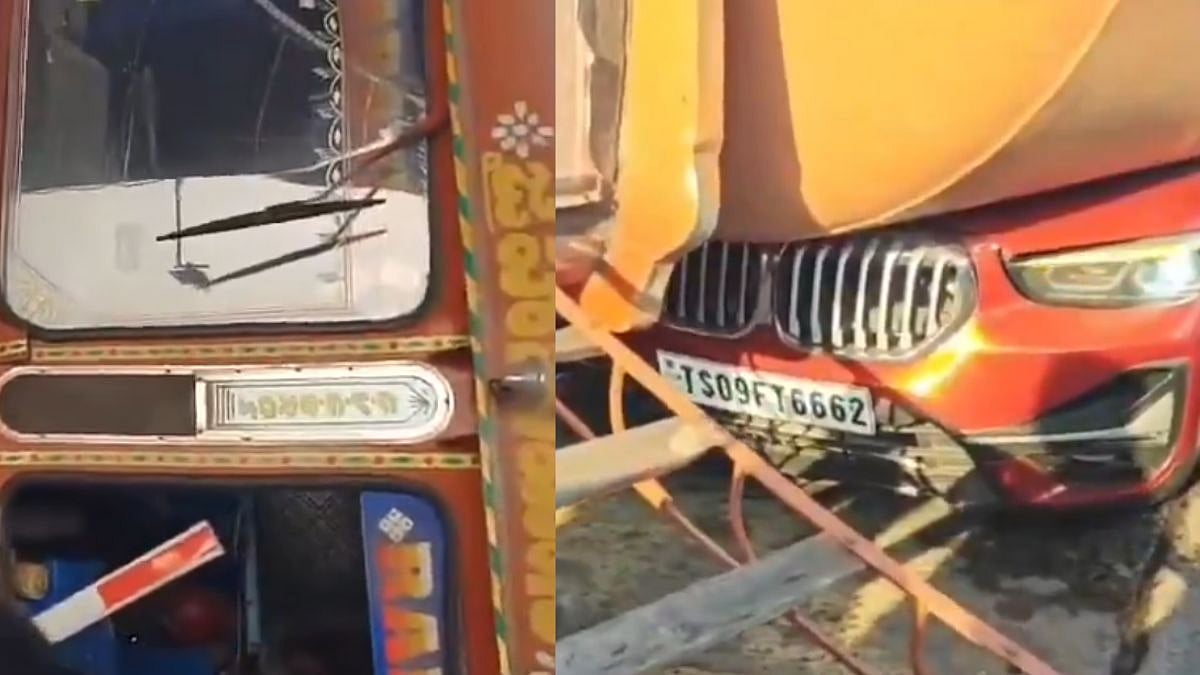 கோர விபத்து… சொகுசு கார் மீது கவிழ்ந்த ராட்சத டேங்கர் லாரி… மூத்த வழக்கறிஞர் உடல் நசுங்கி பலி… பதற வைக்கும் வீடியோ…!!!