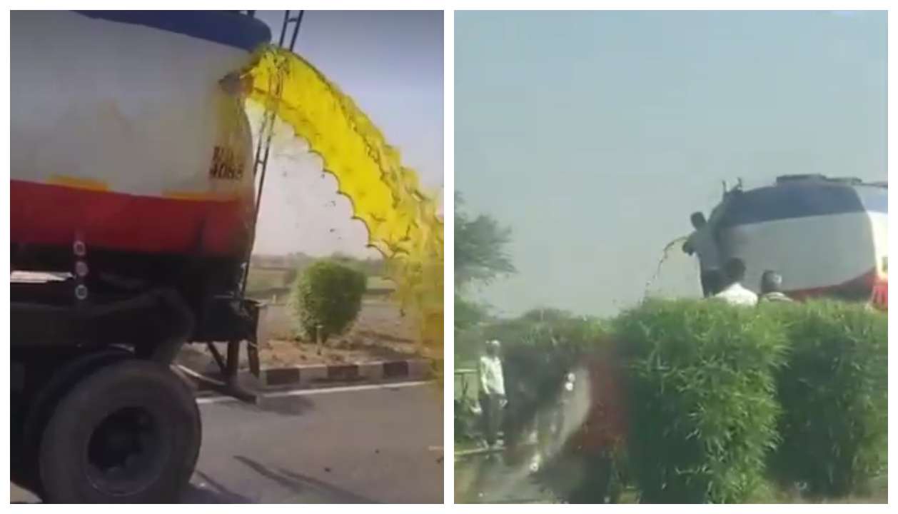 ‘ஃப்ரீயா’ கிடைச்சா விடமாட்டோம்ல.. “டேங்கர் லாரி விபத்து.. உயிரைப் பணையம் வைத்து எண்ணெய் திருடும் மக்கள்.. அதிரவைக்கும் காட்சிகள்..!!