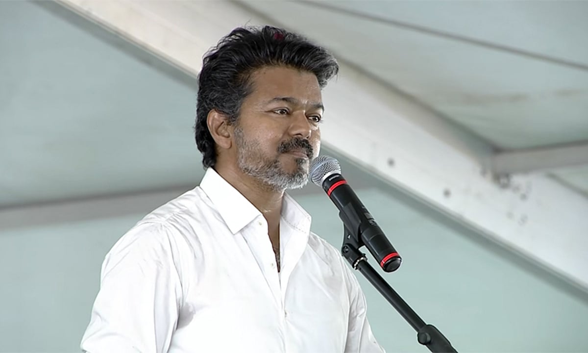 “கல்லாப்பெட்டி கூட்டணி கலகலத்துப் போச்சு”… ஊழல் செய்ய முடியாம என் மேல காண்டுல இருக்காங்க… திமுக குறித்து விஜய் ஆவேச பேச்சு…!!!
