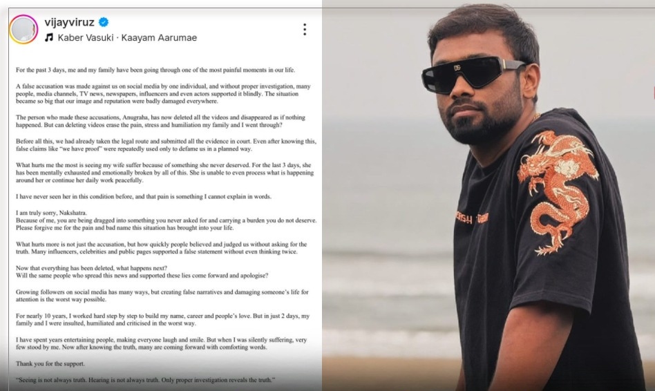“என் மனைவியை இதில் இழுக்காதீர்கள்!”.. ஆதாரமற்ற புகார்களால் நிலைகுலைந்த பிரபல யூடியூபர்.. நீதிமன்றத்தில் சந்திக்கத்  சவால்..!!!