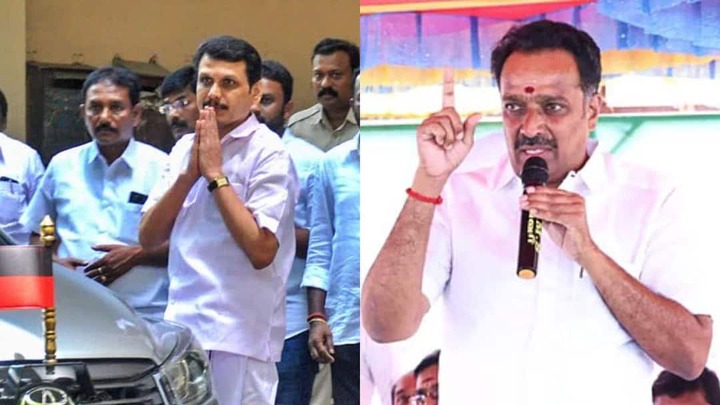 “என் உயிருக்கு ஆபத்து.. கொலை செய்ய முயற்சி!”… செந்தில் பாலாஜி மீது எம்.ஆர்.விஜயபாஸ்கர் பகீர் புகார்.. கரூரில் பதற்றம்..!!!!