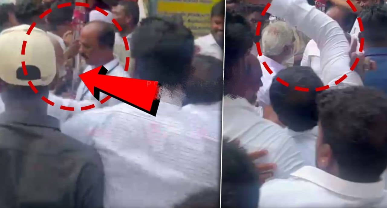 Breaking: திமுக வேட்பாளர் சேகர் பாபு-தவெக வேட்பாளர் சினோரா அசோக் நேருக்கு நேர் மோதல்… துறைமுகம் தொகுதியில் பரபரப்பு.. வைரலாகும் வீடியோ..