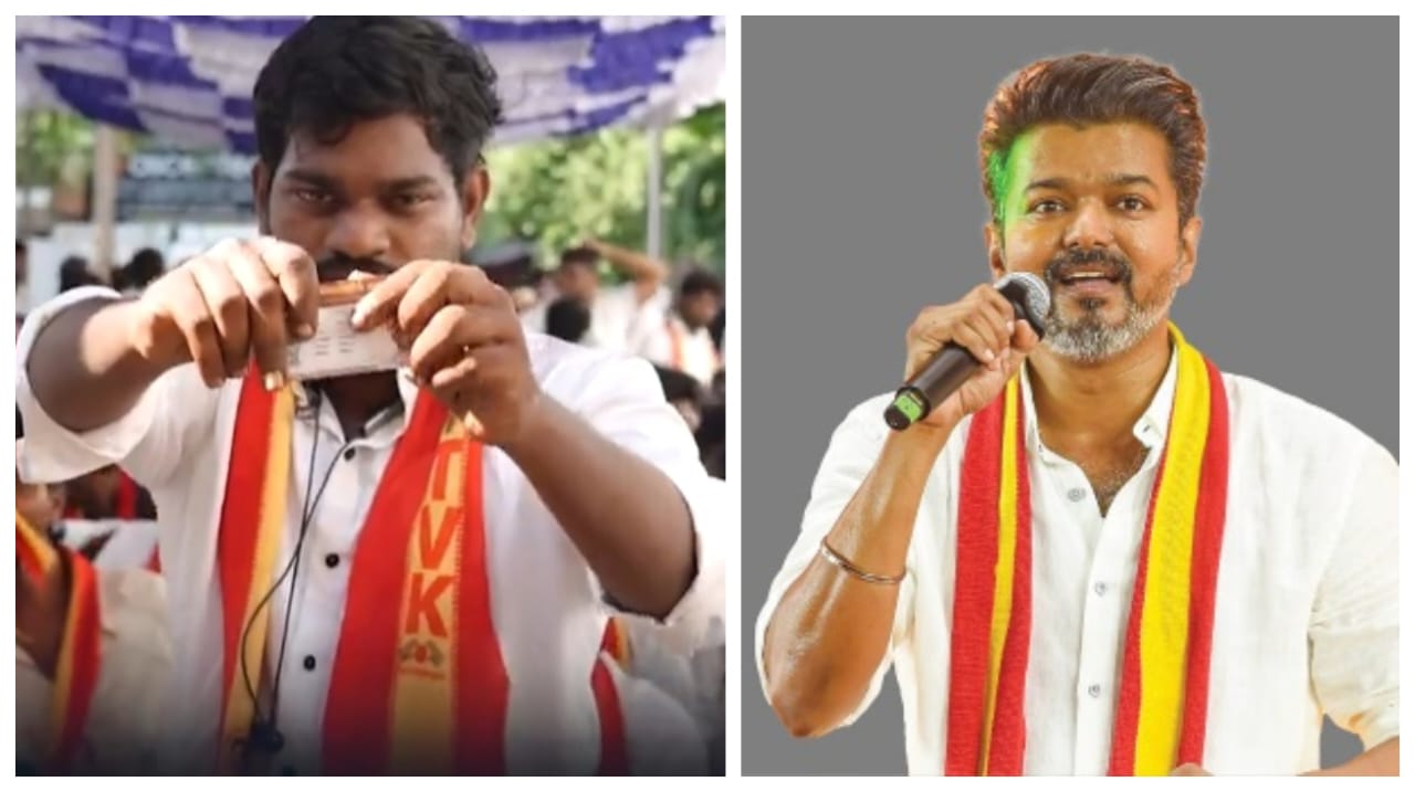 தவெக உறுப்பினர் கார்டை கசக்கி பிழிந்து…! “ஆவேசமாக கிழித்தெறிந்த நிர்வாகி”… 100-க்கும் மேற்பட்டோருடன் திமுகவில் ஐக்கியம்… அதிர்ச்சியில் விஜய்..!!!
