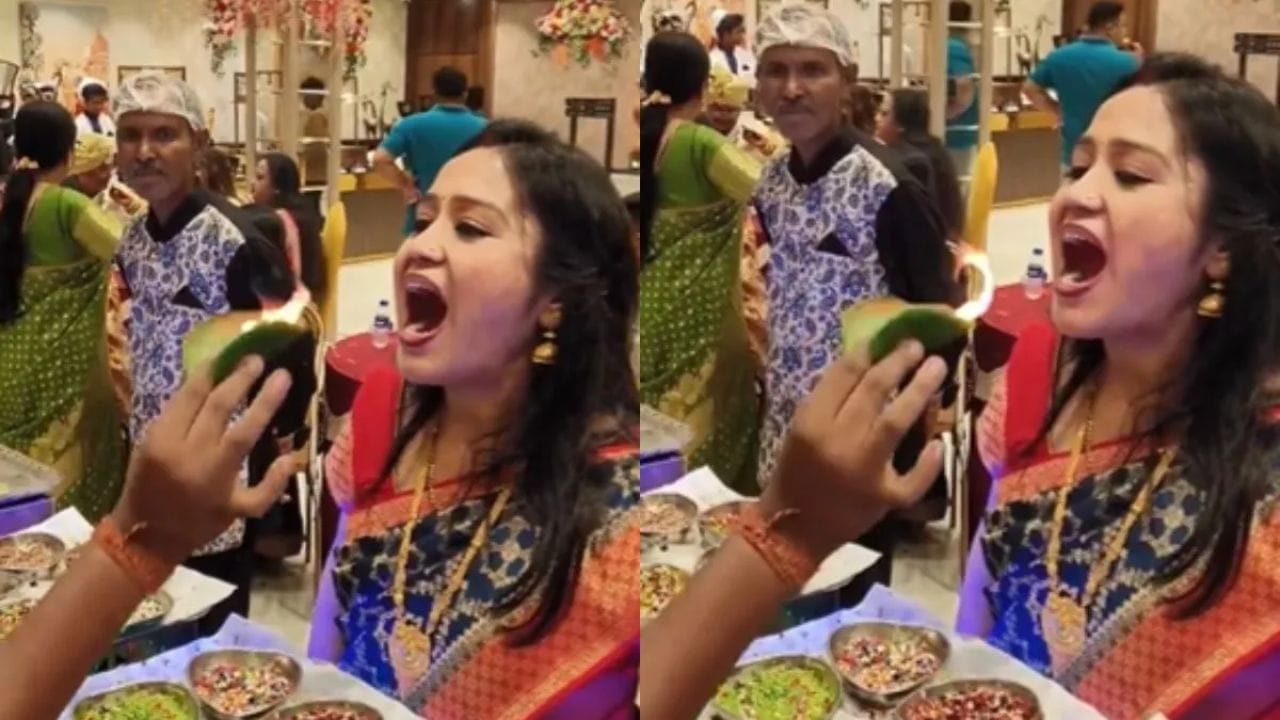 “ஏய்.. என்னபா பண்றீங்க?” பான் ஊட்டப்போறாரா இல்ல ஆரத்தி எடுக்கப்போறாரா? விசித்திர கடைக்காரரின் லீலைகள்.. அதிர்ச்சியில் உறைந்த பெண்.. இணையத்தை அதிரவைக்கும் வினோத காட்சி..!!