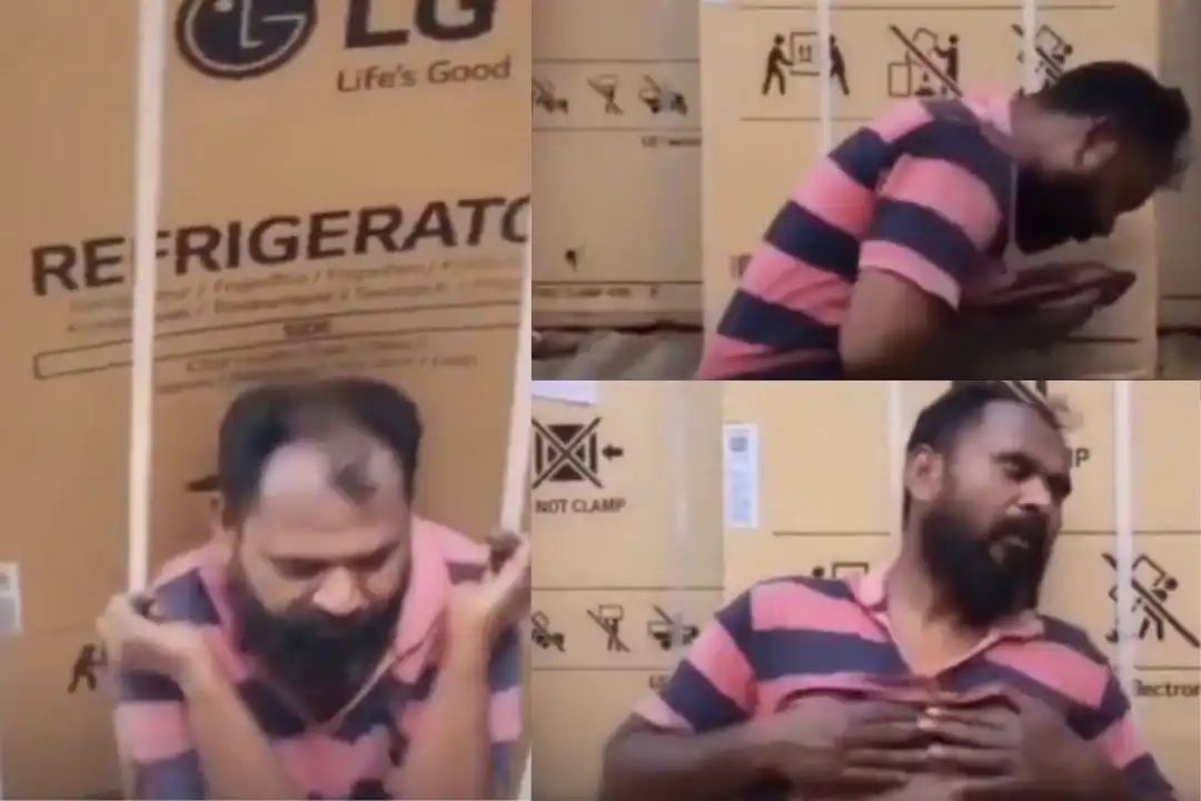 “எங்க அப்பா ஹீரோடா” 40 டிகிரி வெயிலில் 100 கிலோ பாரம்…. பிள்ளைகளின் பசிக்காக உயிரைக் கொடுக்கும் தொழிலாளி….!!