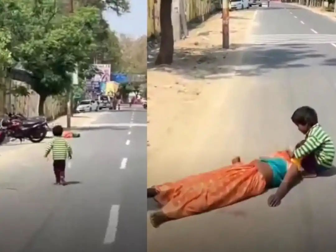 கையில் தண்ணீர்.. கண்ணில் நீர்.. மயங்கிக் கிடந்த தாயை எழுப்ப போராடும் சிறுவன்.. வேடிக்கை பார்த்த மனிதநேயமற்ற கூட்டம்.. கல் நெஞ்சையும் கரைய வைக்கும் வீடியோ..!!