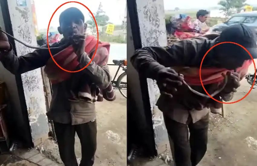 ஏன் இந்த விபரீத விளையாட்டு?…. கொடிய விஷம் கொண்ட பாம்பை வாய்க்குள் வைத்து…. கடைசியில உயிரே போயிடுச்சு…. வைரலாகும் பகீர் வீடியோ…!!