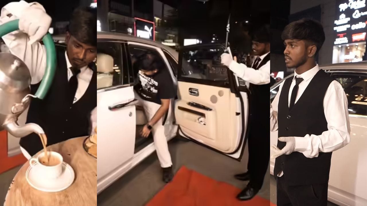 “ஒரு கப் டீ 1000 ரூபாயா?” லக்ஸுரி கார்ல உக்கார்ந்து ஒரு ராயல் ட்ரீட்…. இணையத்தில் வைரலாகும் புது பிசினஸ் ஐடியா….!!