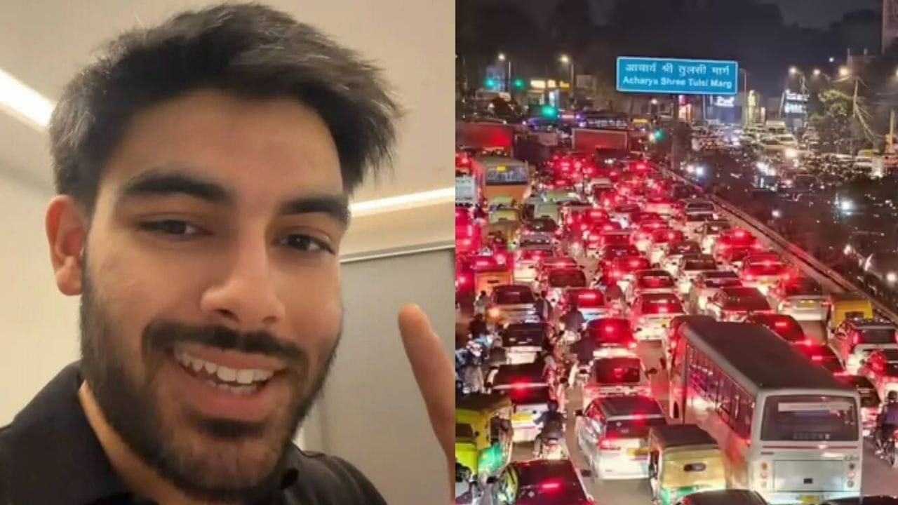 “9 to 5 வேலை…. ஆனா 3 மணி நேரம் டிராஃபிக்” ஆபீஸ் போறதா இல்ல ரோட்டுல தவம் இருக்கிறதா….? வைரலாகும் இளைஞரின் வீடியோ….!!