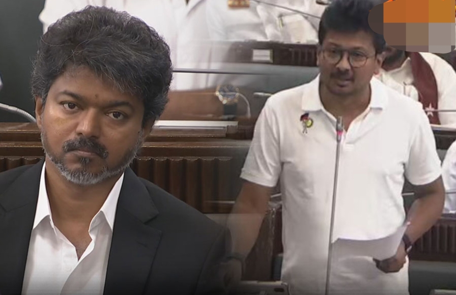 இன்ஸ்டாவில் ரீல்ஸ் ஆட்சி நடத்தாமல், ரியல் ஆட்சி நடத்துங்க…! “65% மக்கள் உங்கள எதிர்க்குறாங்க”… முதல்வர் விஜயை லெப்ட் அண்ட் ரைட் வாங்கிய உதயநிதி…!!!