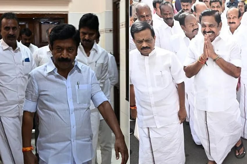 எல்லாம் முடிஞ்சிட்டு..! தாயும் பிள்ளைகளும் சேர்ந்துட்டோம்… மீண்டும் கை கோர்த்த இபிஎஸ்-சி.வி சண்முகம்… உறுதிப்படுத்திய கேசி வீரமணி.. நிம்மதியில் அதிமுகவினர்..!!