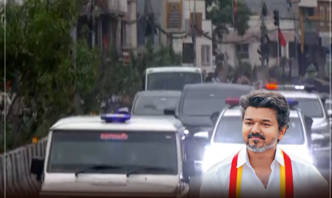 “பட்டினப்பாக்கம் விரைந்தார் விஜய்!”.. வீட்டைச் சுற்றிக் குவிக்கப்பட்ட போலீஸ்… செம பரபரப்பில் நீலாங்கரை டூ சிட்டி…!!!