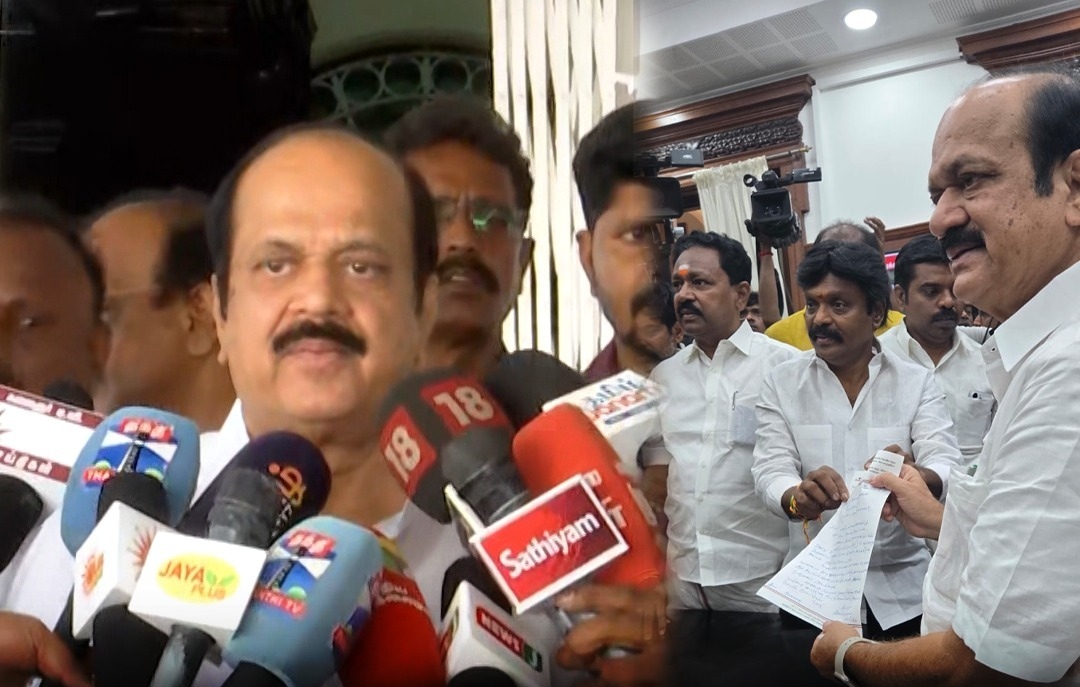 “தமிழக அரசியலில் பரபரப்பு!”… நேரில் வந்து கடிதம் கொடுத்த இசக்கி சுப்பையா.. சபாநாயகர் ஜேசிடி பிரபாகர் பேட்டி..!!!