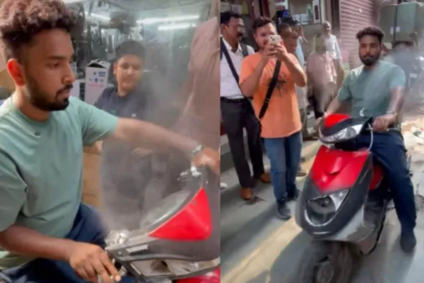 “வெறும் 1500 ரூபாயில் அசுர மூளை!”… ஏசி ஸ்கூட்டரை கண்டுபிடித்த இந்திய இளைஞர்… வைரல் வீடியோ..!!!