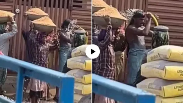 “தனக்கு ஊத்திக்கிட்டு மத்தவங்களுக்கும் ஊத்துறாரு” – சுட்டெரிக்கும் வெயிலில் உருக வைக்கும் தொழிலாளர்களின் வைரல் வீடியோ..!!