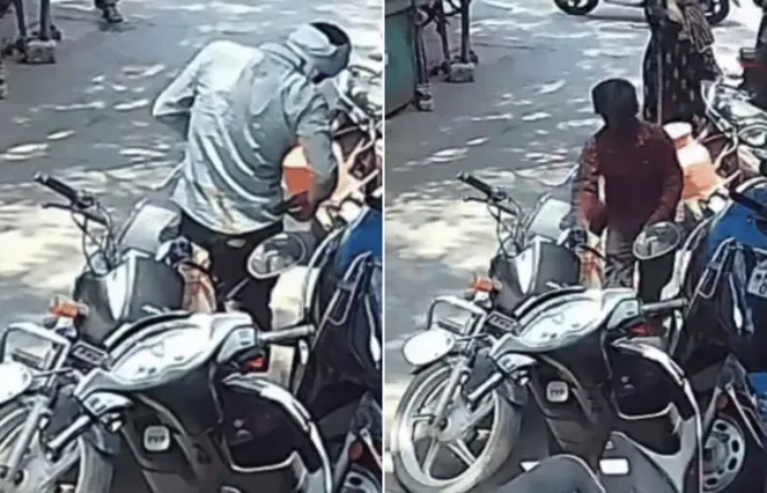 “அங்க பாருங்க உங்க மேல ஏதோ அழுக்கு”.. வங்கியிலிருந்து பாலோ பண்ணி 50 ஆயிரத்தை தூக்கிய சிறுவன்… திகைக்க வைக்கும் வீடியோ..!!