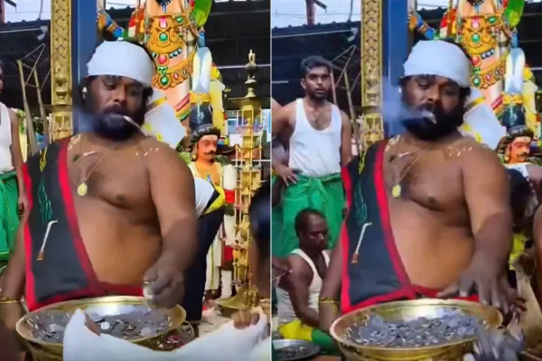 “நாணயங்களே பிரசாதம்!”… உண்டியல் காணிக்கைக்குப் பதில் பணம் கொடுக்கும் வினோத கோயில்.. வைரல் ஷாக் வீடியோ..!!!
