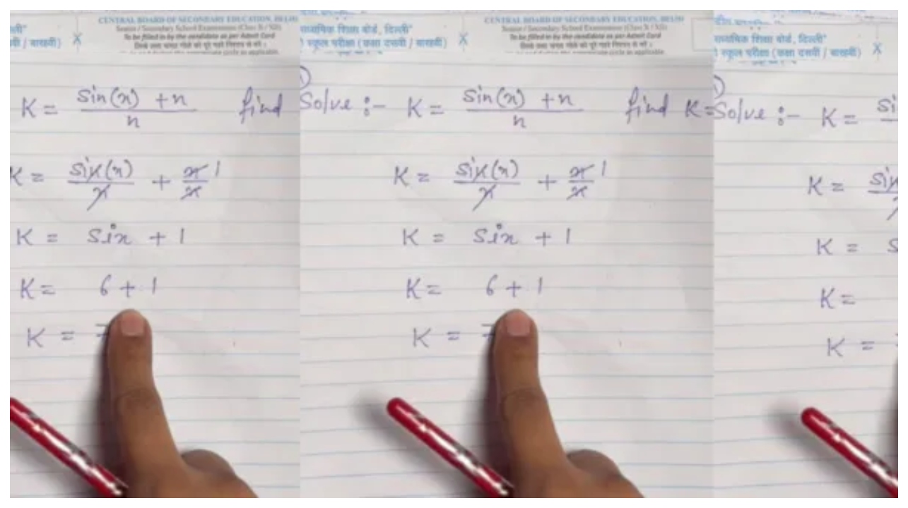 வாவ்..”கணக்குனா சும்மாவா?”… பையன் எழுதின ஆன்சரை பார்த்து ஷாக்கான வாத்தியார்.. விழுந்து விழுந்து சிரிக்கும் நெட்டிசன்கள்… வைரலாகும் தேர்வுத்தாள் வீடியோ…!!!