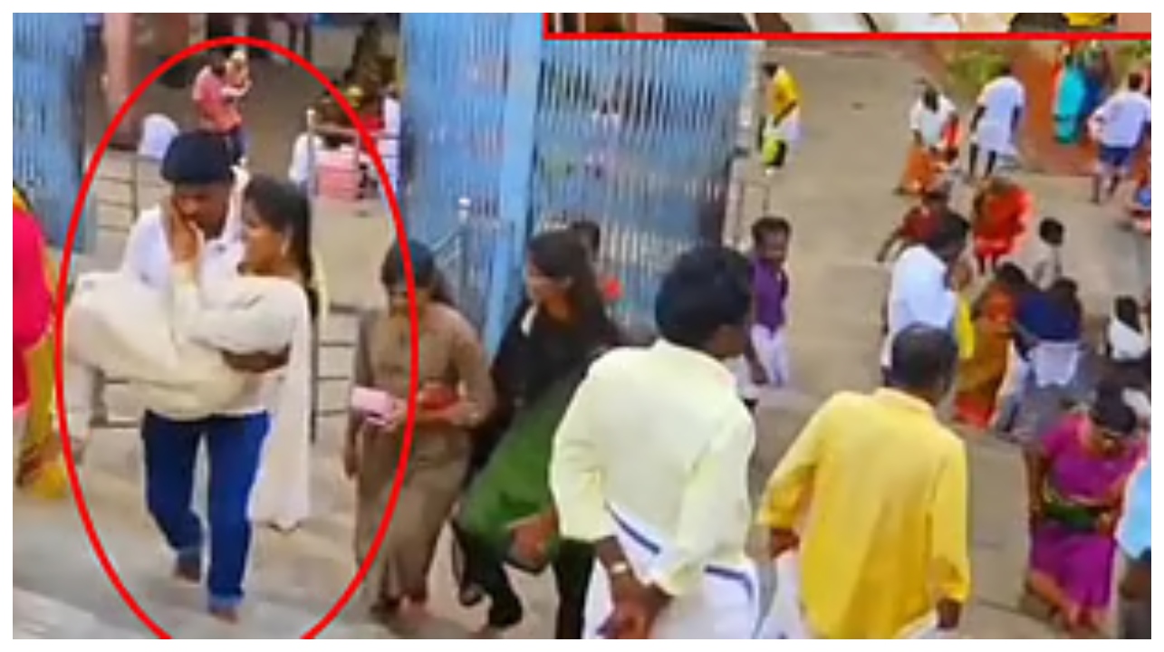 “கோவில் என்ன சினிமா செட்டா?”… பழனி படிக்கட்டில் ரீல்ஸ் எடுத்த தம்பதியால் பரபரப்பு… சமூக வலைதளங்களில் வைரலாகும் வீடியோ..!!!