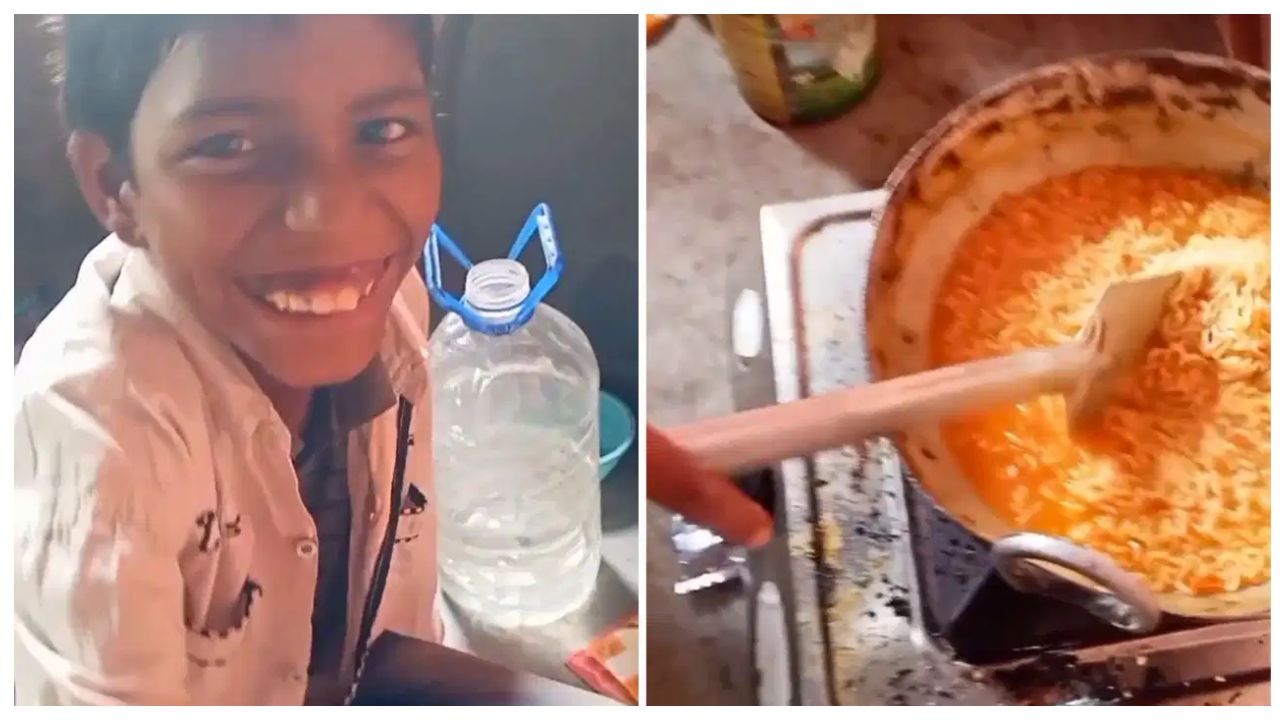 இப்படி ஒரு பிறந்தநாள் கொண்டாட்டத்தை பார்த்திருக்க மாட்டீங்க… மேகி பார்ட்டி கொடுத்து இணையத்தை கலக்கும் ஜார்க்கண்ட் சிறுவன்…!!!