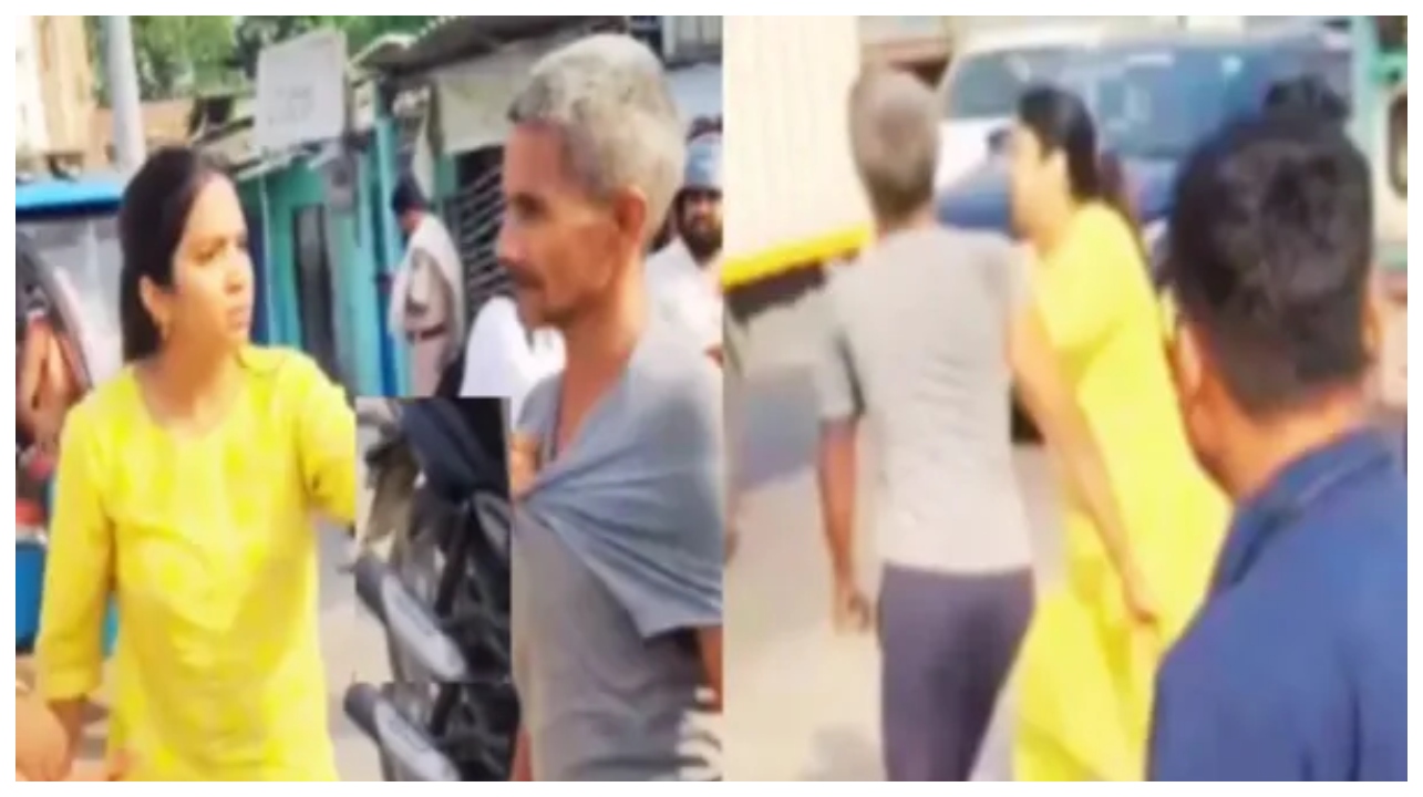பொது இடத்தில் இப்படியா?… சாலையில் சென்ற வாகனங்கள் நிறுத்தம்.. வைரலாகும் வீடியோவால் எழுந்த கடும் கண்டனங்கள்..!!!