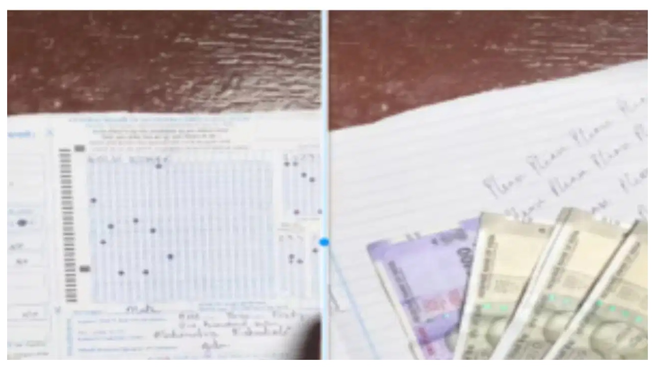 கணிதத் தேர்வில் விடை தெரியாமல் திணறிய மாணவன்… விடைத்தாளில் இருந்த அதிர்ச்சியூட்டும் விஷயம் என்ன?… வைரலாகும் புகைப்படம்..!!!