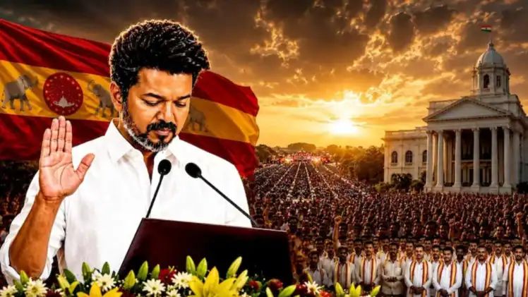 Big Breaking: ஜோசப் விஜய் எனும் நான்…! தமிழ்நாட்டின் முதலமைச்சர் ஆக பொறுப்பேற்றார் தவெக தலைவர் விஜய்…!!!