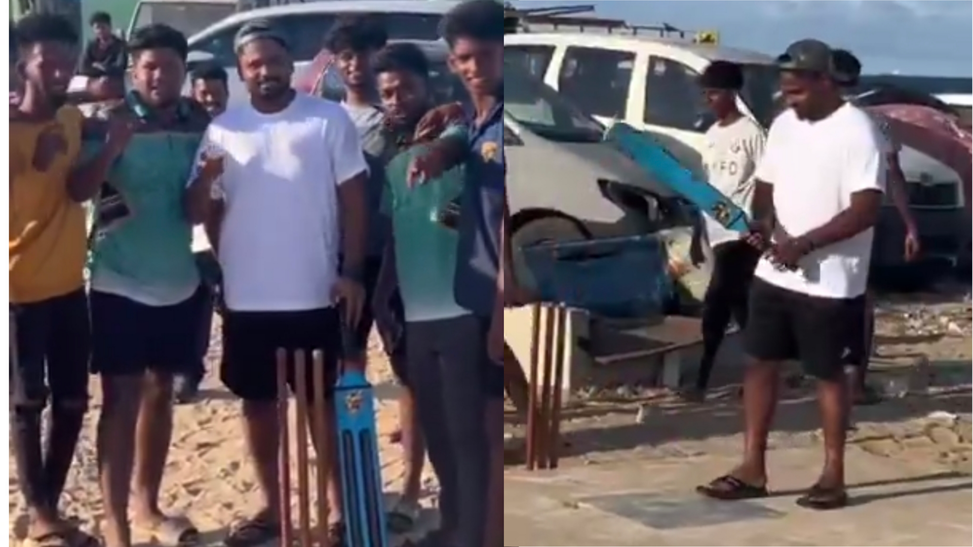 “ரியல் ஹீரோனா இவர்தான்ப்பா” – அடையாளம் தெரியாத இளைஞர்களுடன் மேட்ச் ஆடிய சஞ்சு சாம்சன்…. வைரலாகும் வீடியோ….!!
