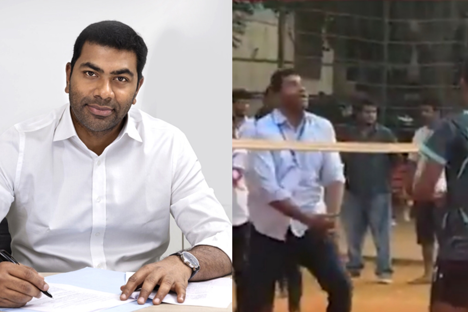 “இவருதாண் ரியல் ஸ்போர்ட்ஸ் மினிஸ்டர்” இளைஞர்களுடன் வாலிபால் விளையாடிய அமைச்சர் ஆதாவ் அர்ஜுனா…. வைரலாகும் வீடியோ….!!