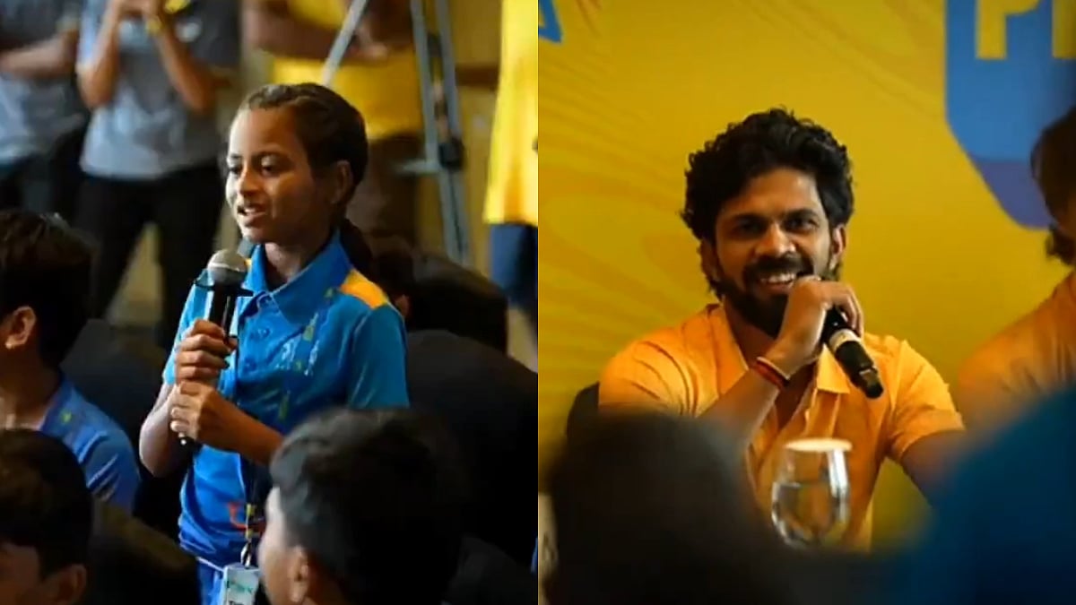 “இப்போ பொண்டாட்டினா  தான் பயம்‌!”.. மேடையில் ஜாலியாக பேசிய ருதுராஜ்.. ஓப்பனாக பேசிய சிஎஸ்கே கேப்டன்..‌ வைரலாகும் வீடியோ..!!
