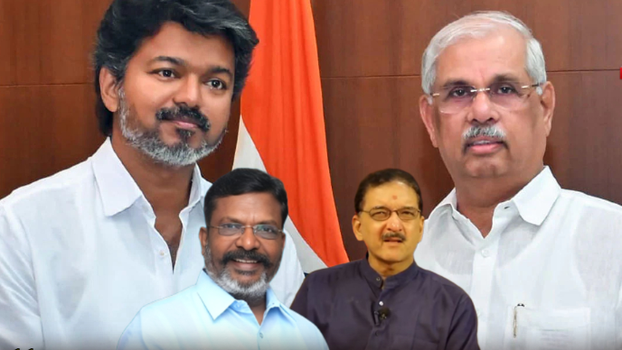 விஜய்க்கு விசிக பச்சைக்கொடி காட்டினாலும் ஆளுநர் விடமாட்டார்! – சுமந்த் சி.ராமனின் அதிரடி கணிப்பு! – போலி கையெழுத்து விவகாரத்தில் காத்திருக்கும் கிடுக்கிப்பிடி..!!