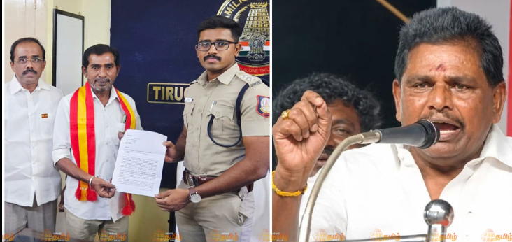 “எங்க தளபதியைப் பத்தி பேச உங்களுக்கு என்ன தகுதி இருக்கு? அவதூறு பேச்சுக்கு விடமாட்டோம்’..  திமுக முன்னாள் அமைச்சருக்கு எதிராக  டிஎஸ்பி அலுவலகத்தில் புகார்..!!