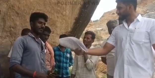 “இந்த நக்கல் எல்லாம் இங்க வேண்டாம்!” பணிவா பேசுனா தான் வேலை நடக்கும்! கல்குவாரியில் திடீர் விசிட் அடித்த விஜய் கட்சி எம்.எல்.ஏ..!!