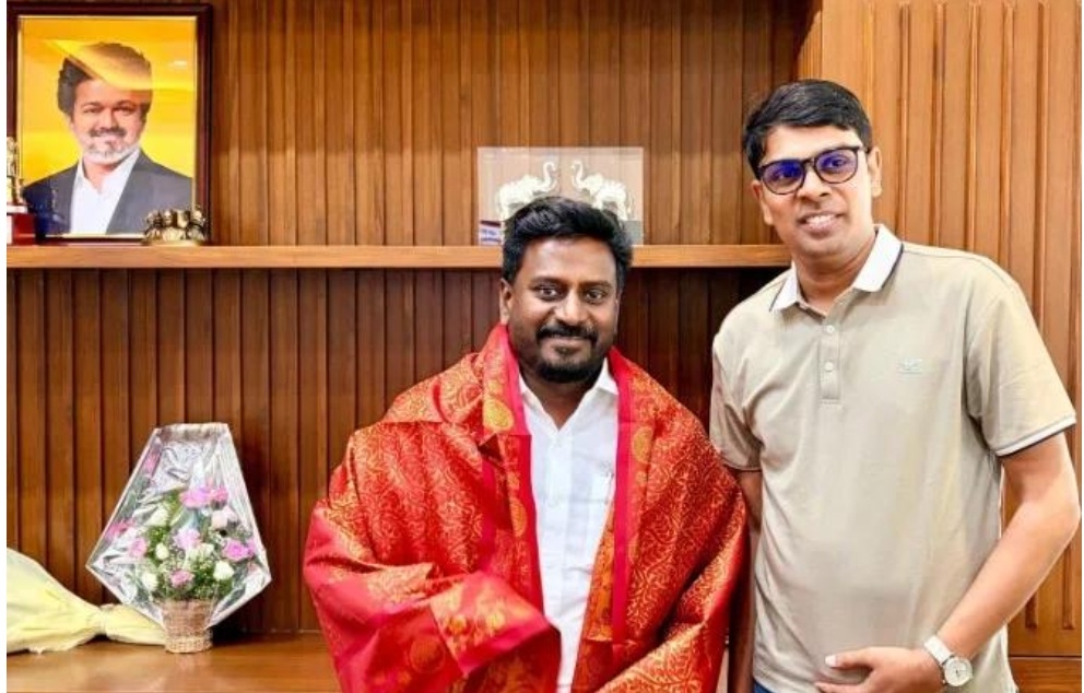 “விஜய்யைச் சந்திக்க சென்னை வந்த இலங்கை MP!” – தவெக அமைச்சர் ராஜ்மோகனுடன் அவசர ஆலோசனை.. தமிழ் மக்களுக்காக விடுக்கப்பட்ட ‘அந்த’ முக்கிய கோரிக்கை..!!”