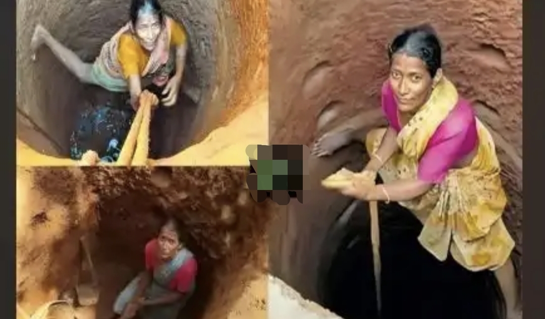 “யார் உதவியும் வேணாம், நானே தோண்டுறேன்” 6 மாச போராட்டம்…. ஒற்றை ஆளாகக் கிணறு வெட்டிய வீராங்கனை….!!
