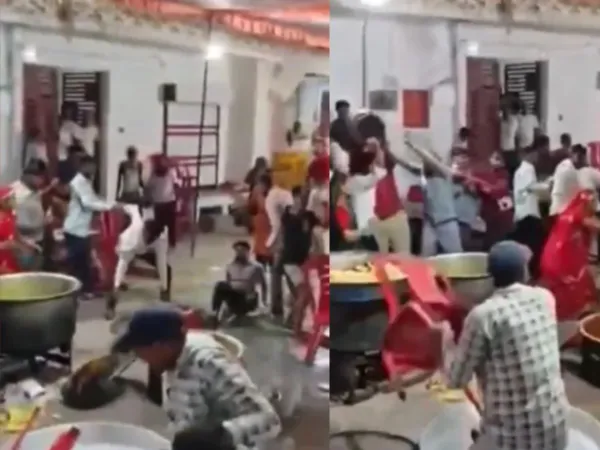 “இதுக்கு இவ்ளோ கலவரமா?”… போட்டோகிராபர் சொன்ன ஒரே வார்த்தை.. அடிதடியில் முடிந்த கல்யாணவீடு… வைரல் பரபர வீடியோ..!!