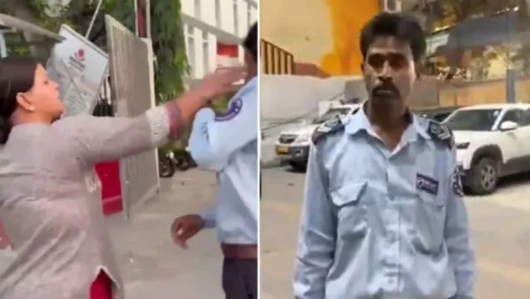 “சாகும்னு தெரியாது!”.. நாயைக் கொன்ற வாட்ச்மேன்.. நடுரோட்டில் செருப்படி கொடுத்த பெண்.. வைரல் பரபர வீடியோ…!!!