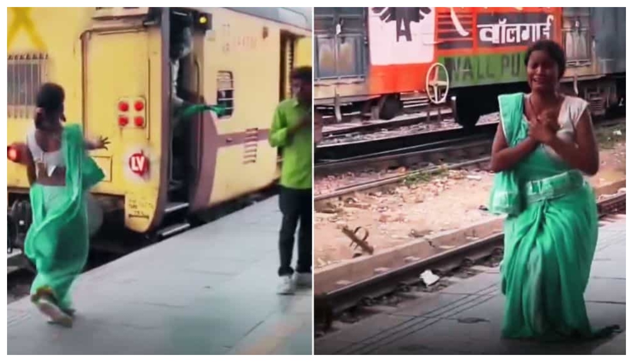“பச்சைக் கொடியைப் பறிக்க வராளோன்னு பயந்துட்டேன்!” – ஓடும் ரயிலின் பின்னால் ஓடிய பெண்.. திடீரென நடுவழியில் நின்றதும் நடந்த ‘அந்த’ அதிர்ச்சி ட்விஸ்ட்.. வைரலாகும் வீடியோ..!!”