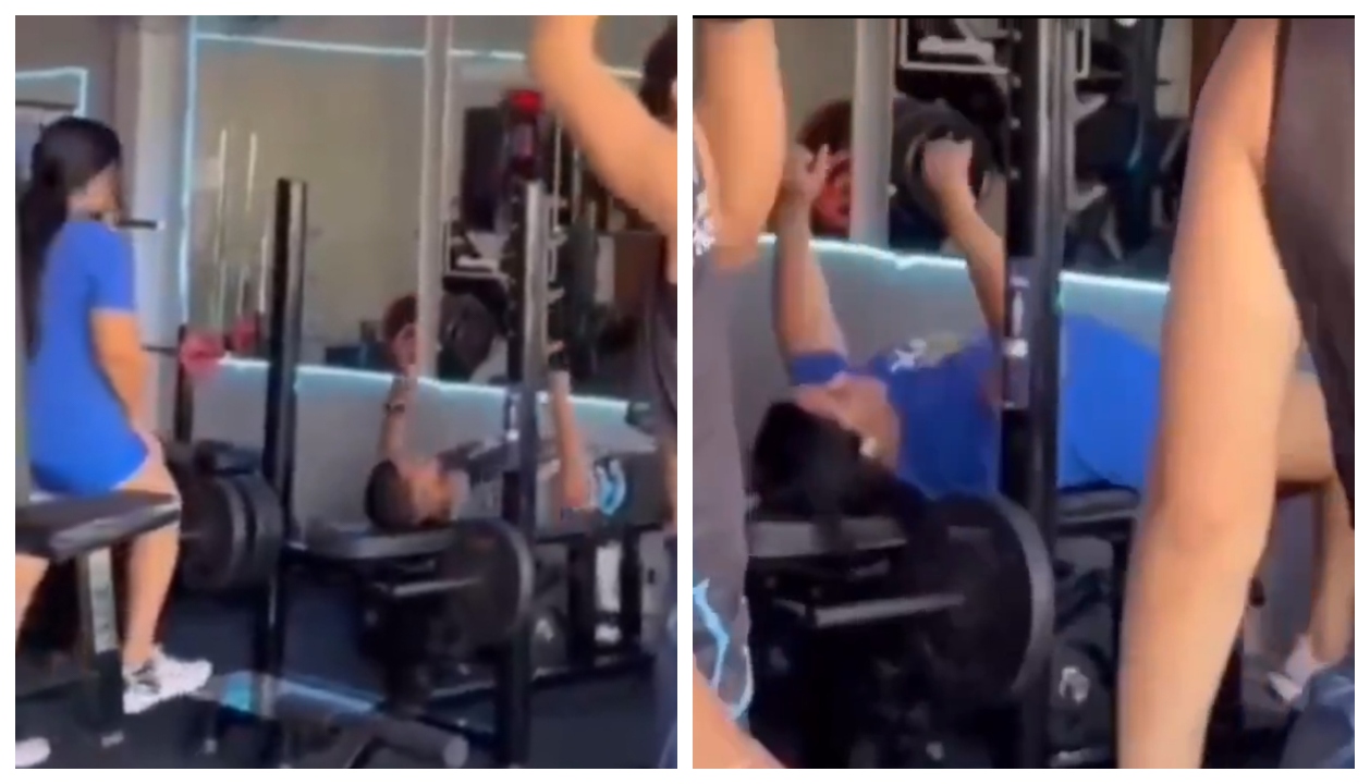 “ஐயோ பாவம் மாஸ்டர்!” – அவர் சொல்லிக்கொடுத்தது ஒன்னு.. அந்தப் பெண் செஞ்சது ஒன்னு.. ஜிம்மில் நடந்த அந்த ‘பகீர்’ காமெடி.. வைரல் வீடியோ..!!”
