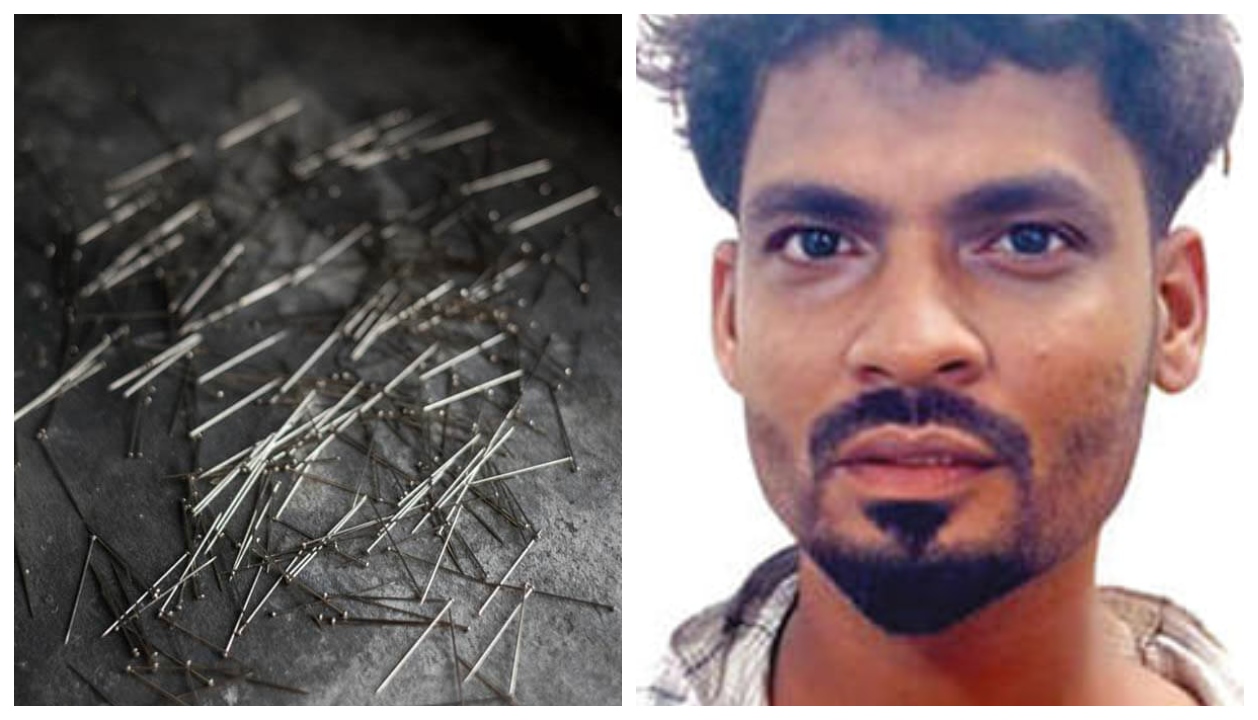 “ஜெயிலுக்குப் போறதை விட இது எவ்வளவோ மேல்..!” குண்டூசிகளை சாப்பிட்ட கைதி… அடப்பாவி இப்படியா செய்வ.. அதிர்ச்சியில் போலீஸ்..!!