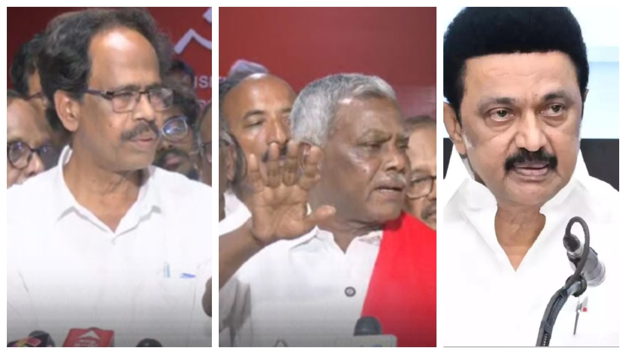 FLASH: தவெகவுக்கு ஆதரவு…! ஆனால் திமுகவுடன் தான் கூட்டணி… விஜய்க்கு செக் வைத்த கம்யூனிஸ்ட் தலைவர்கள்… அரசியல் களத்தை சூடாக்கிய அறிவிப்பு…!!!