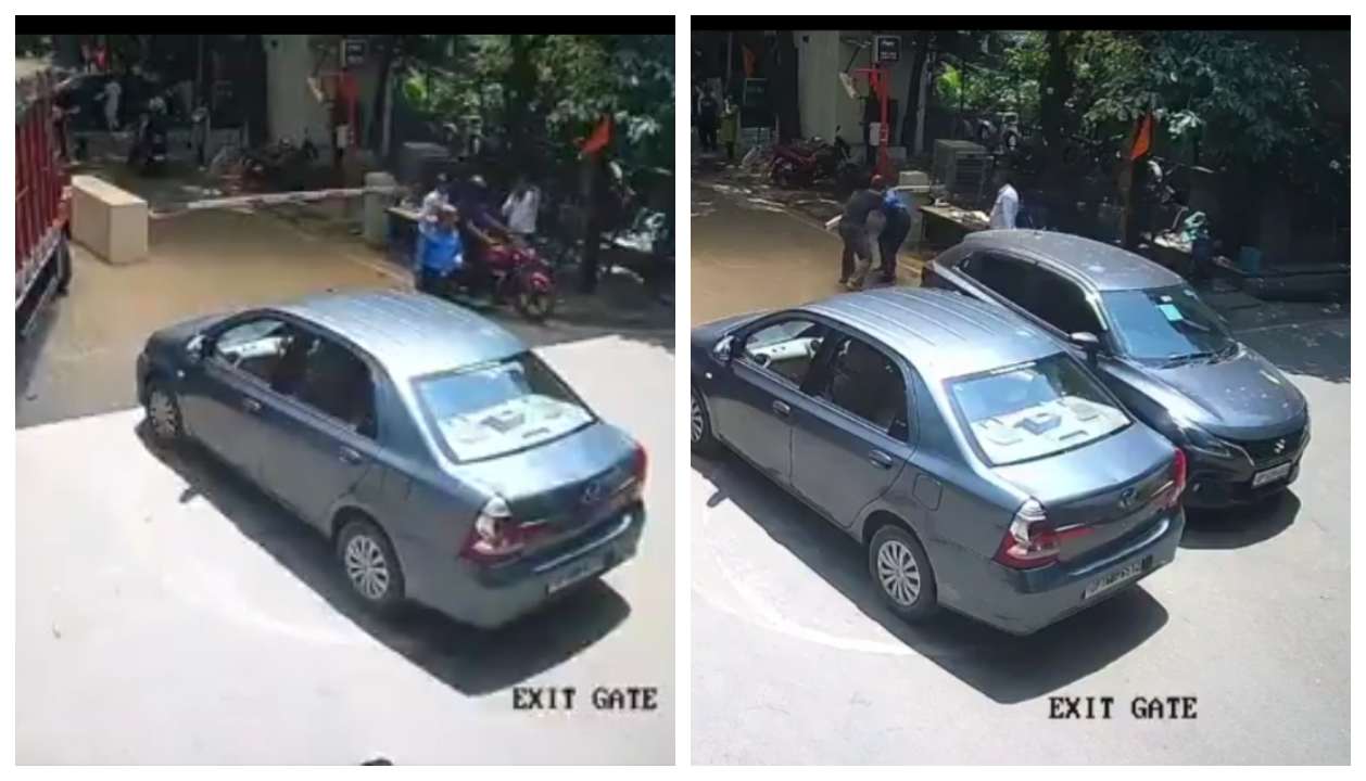 “பணத்திமிர் எடுத்த ரௌடி!” வயசான செக்யூரிட்டினு கூட பார்க்காம இப்படியா? நொய்டாவில் நடந்த அராஜகம்.. வைரலாகும் ஷாக்கிங் வீடியோ..!!