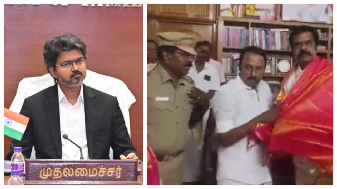 ரூ.300 கோடி மோசடி..! தேடப்படும் குற்றவாளியை தவெகவில் இணைத்த அமைச்சர் செங்கோட்டையன்… வலுக்கும் எதிர்ப்பு… அதிர்ச்சியில் முதல்வர் விஜய்..!!