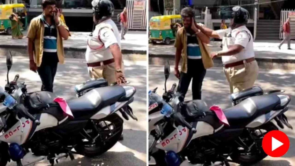 ஐயா தெரியாம இடிச்சிட்டேன்..! நடுங்கி போய் கையெடுத்து கும்பிட்டு மன்னிப்பு கேட்டு ஆட்டோ டிரைவர்.. நடு ரோட்டில் அவமானப்படுத்தி அறைந்த போலீஸ்… அதிர்ச்சி வீடியோ..!