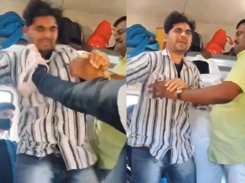 ஓடும் ரயிலில் பயங்கரம்..! சிறுமியின் அந்தரங்க உறுப்புகளை தொட்டு அத்து மீறிய கொடூரன்… வைரலாகும் பகீர் வீடியோ…!!